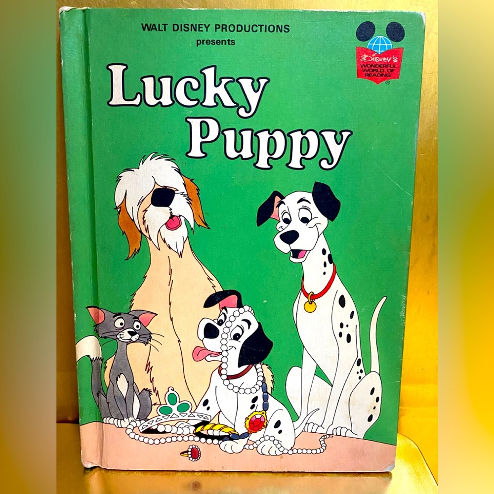 WALT DISNEY PRODUCTIONS PRESENTS LUCKY PUPPY 1978 HARDCOVER BOOK 101 DALMATIANS